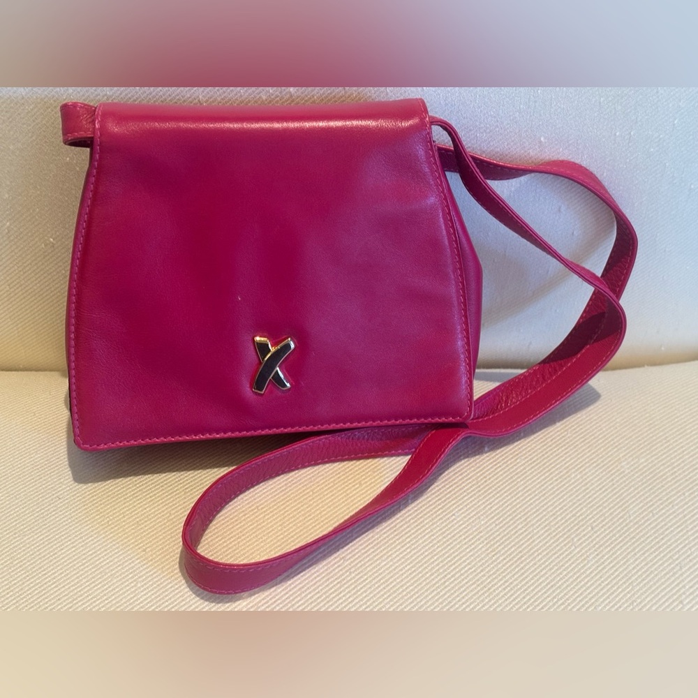 Pink Leather Shoulder Bag